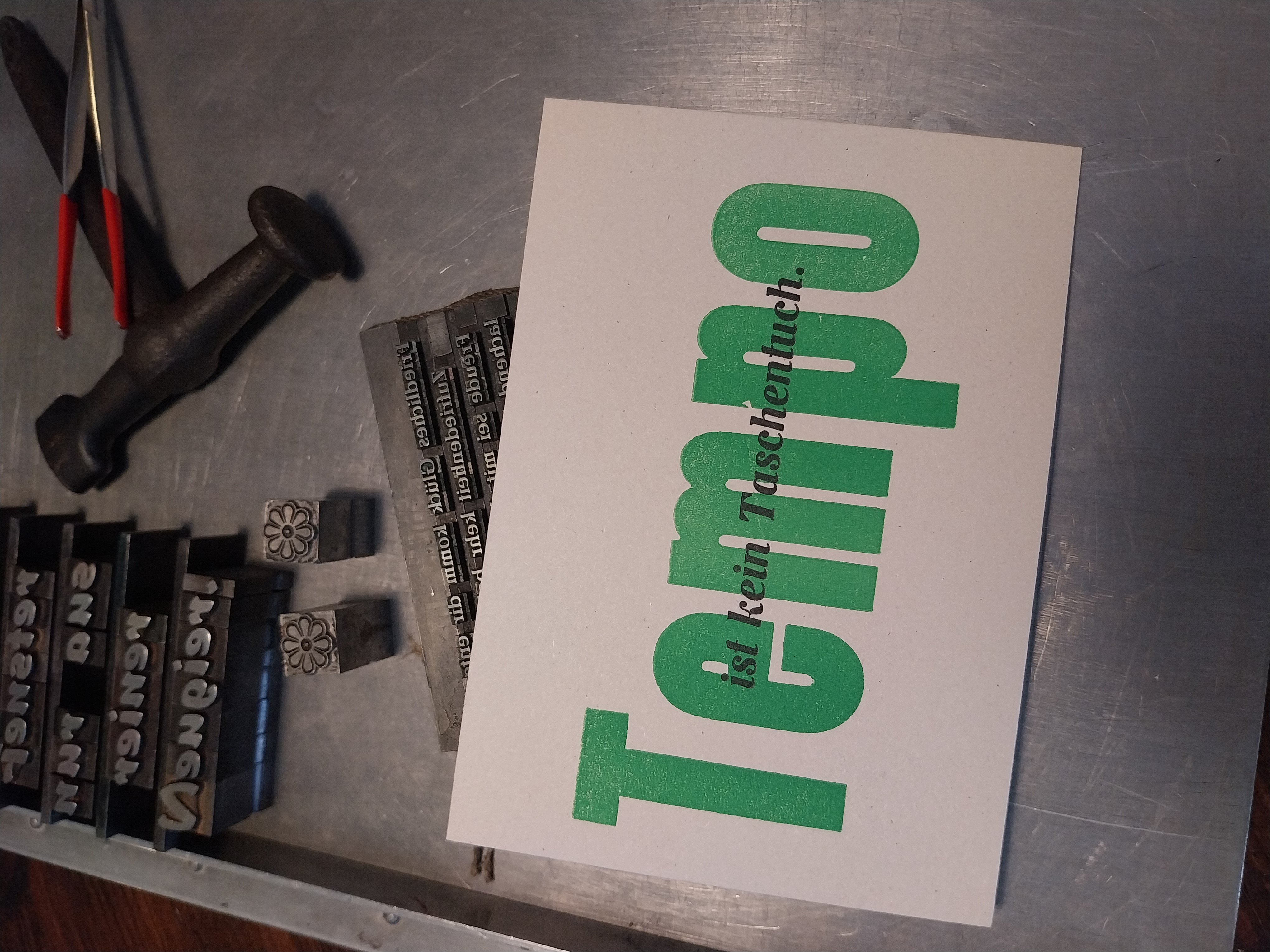 Buchdruck: POSTKARTE