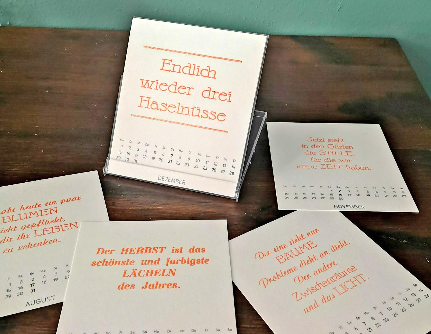 Buchdruck: TISCHKALENDER